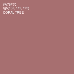 #A76F70 - Coral Tree Color Image